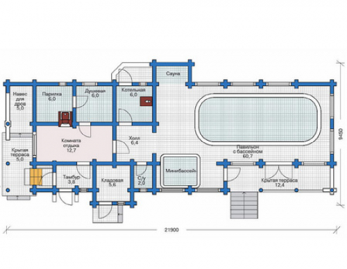 План первого этажа дома 11-47