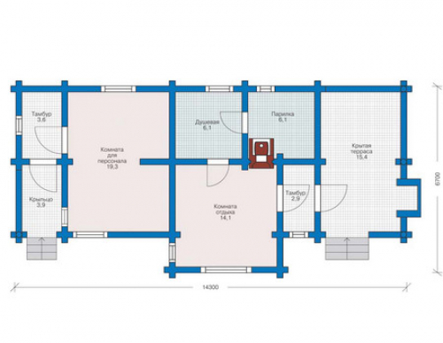 План первого этажа дома 11-51