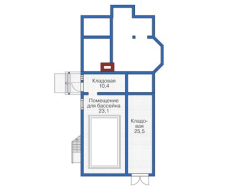 План цокольного этажа дома 12-21