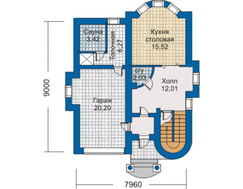 План первого этажа дома 30-31
