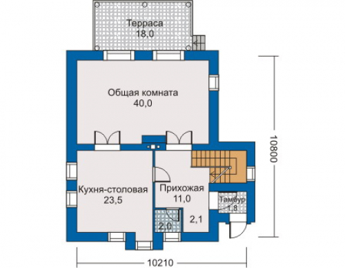 План первого этажа дома 30-46