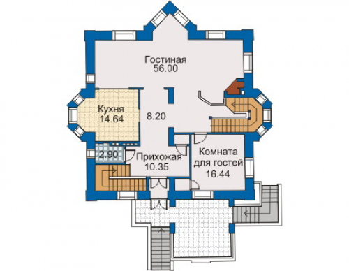 План первого этажа дома 31-00