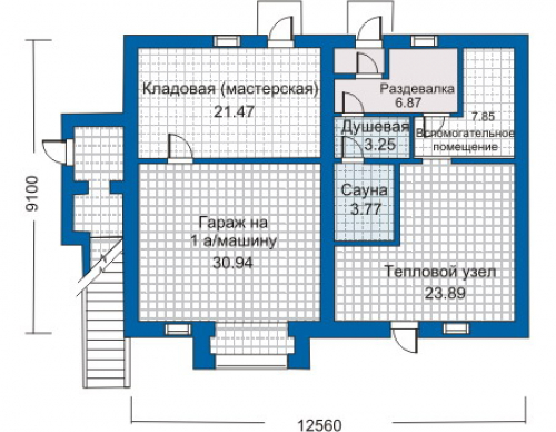 План первого этажа дома 31-03