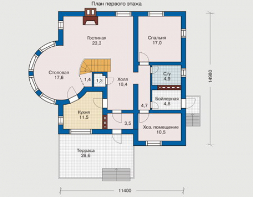 План первого этажа дома 31-06