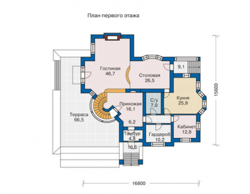 План первого этажа дома 31-14
