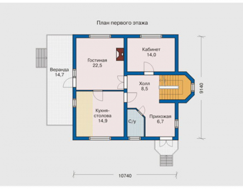 План первого этажа дома 31-59