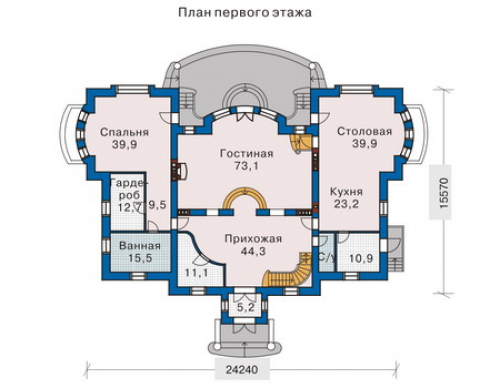 План первого этажа дома 33-10