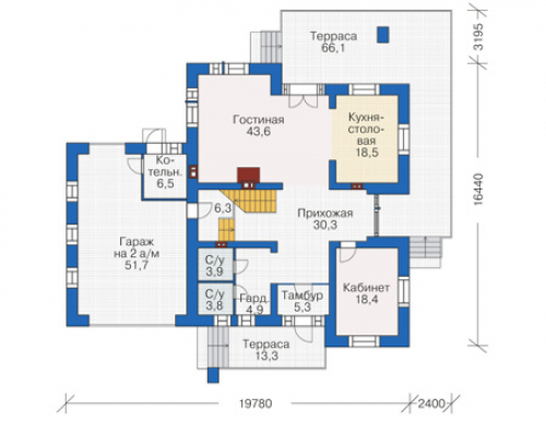 План первого этажа дома 38-83