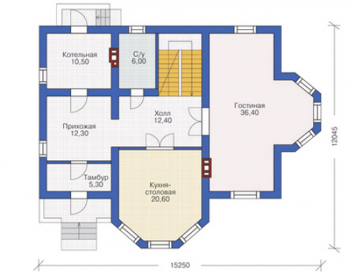 План первого этажа дома 71-26