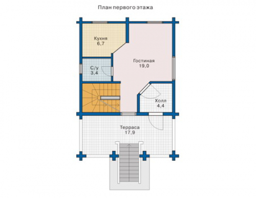 План первого этажа дома 10-38
