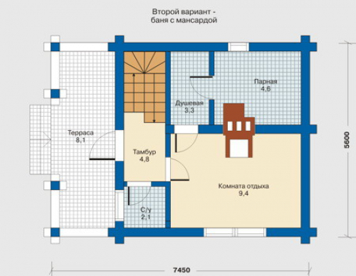 План первого этажа дома 10-47