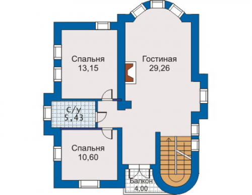 План второго этажа дома 30-31