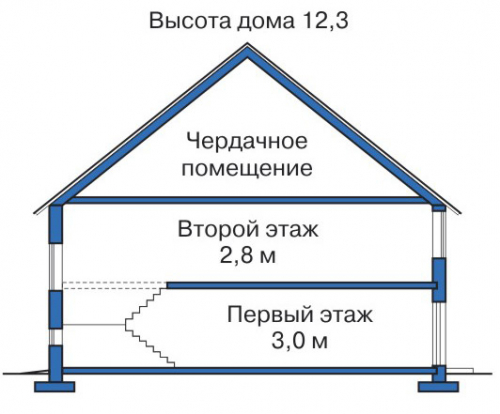 Разрез дома 31-40