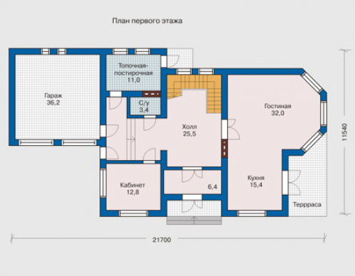 План первого этажа дома 31-69