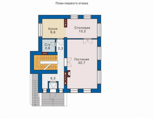 План первого этажа дома 32-41
