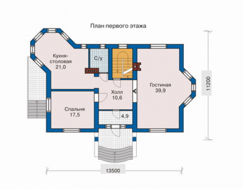 План первого этажа дома 32-49