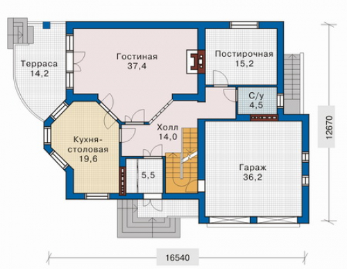 План первого этажа дома 32-82