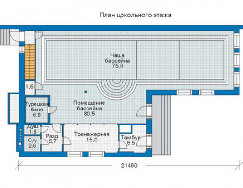 План первого этажа дома 35-62