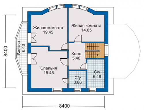 План второго этажа дома 50-12