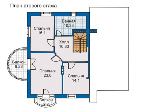 План второго этажа дома 50-21
