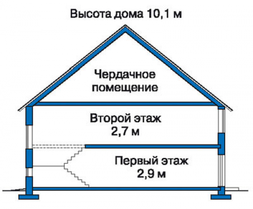 Разрез дома 51-00