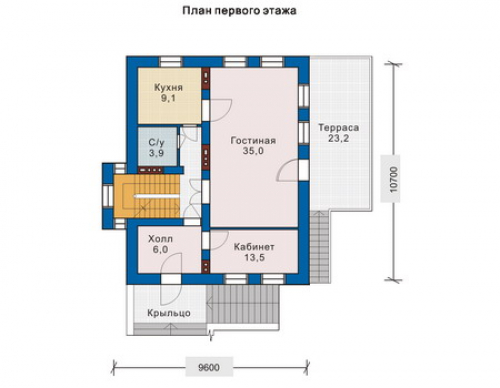 План первого этажа дома 51-34
