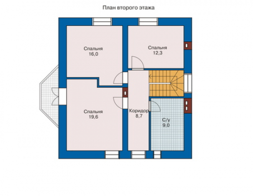 План второго этажа дома 51-49