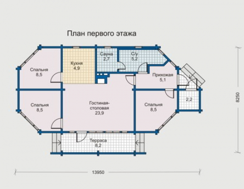 План первого этажа дома 10-16