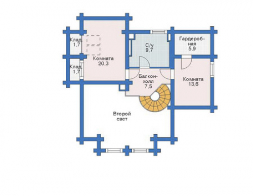 План мансардного этажа дома 11-16
