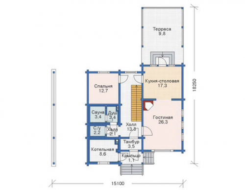 План первого этажа дома 11-21