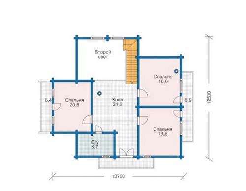 План мансардного этажа дома 11-33