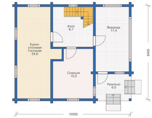 План первого этажа дома 11-95