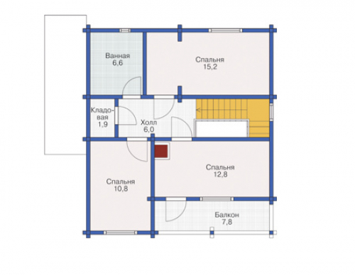 План мансардного этажа дома 12-11