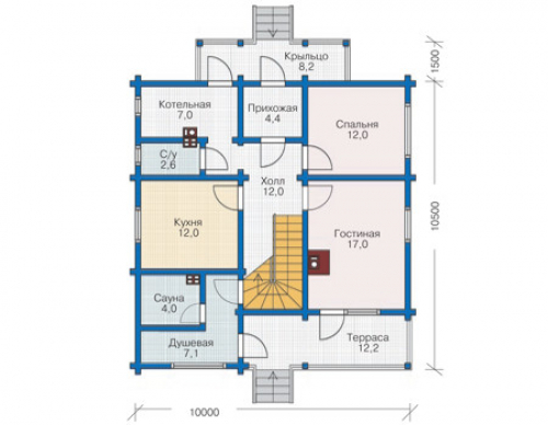 План первого этажа дома 12-39