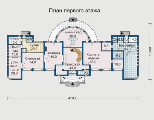План первого этажа дома 31-27