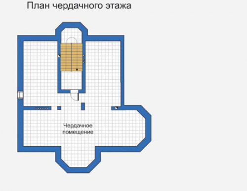 План мансардного этажа дома 31-40