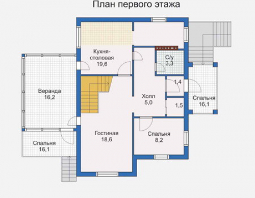 План первого этажа дома 31-50