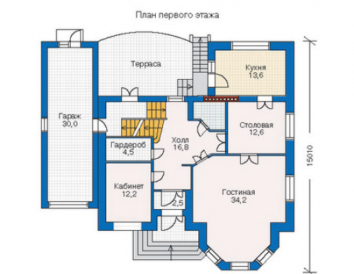 План первого этажа дома 31-79