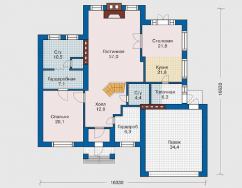 План первого этажа дома 31-88