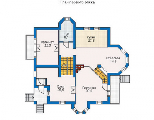 План первого этажа дома 31-97