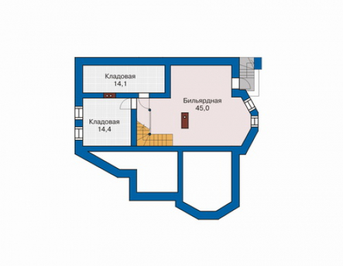 План цокольного этажа дома 32-72