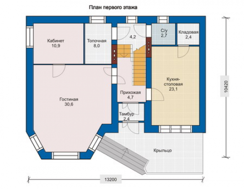 План первого этажа дома 32-97