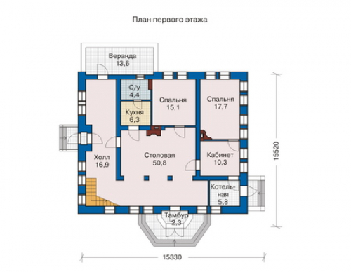 План первого этажа дома 33-51