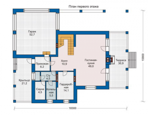 План первого этажа дома 33-63