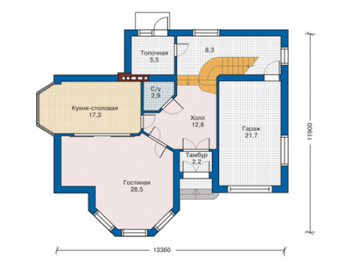 План первого этажа дома 34-38