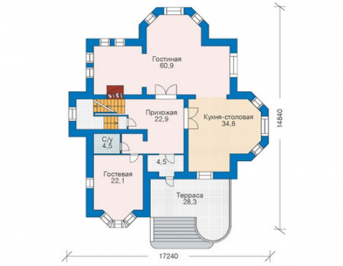 План первого этажа дома 35-37