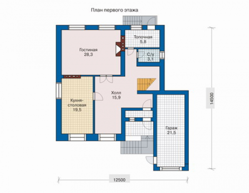 План первого этажа дома 50-97