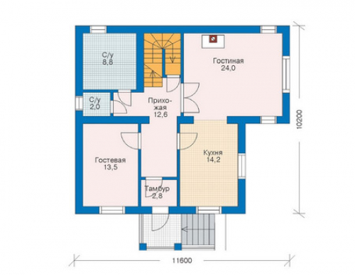 План первого этажа дома 52-31