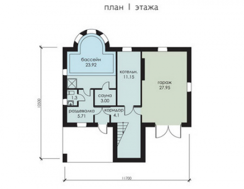 План первого этажа дома 52-79