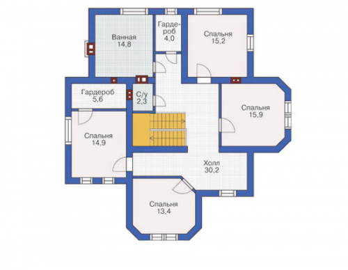 План второго этажа дома 71-16